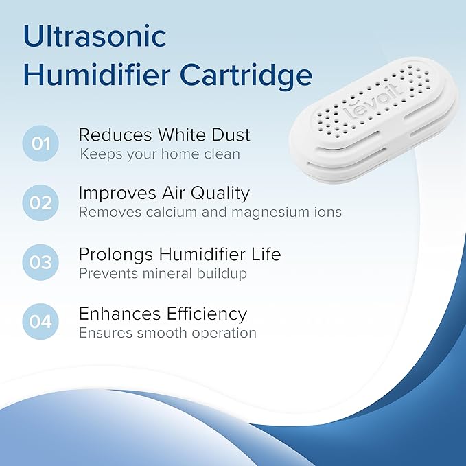 LEVOIT 3-Pack Humidifier Demineralization Cartridge, Compatible - Image 2