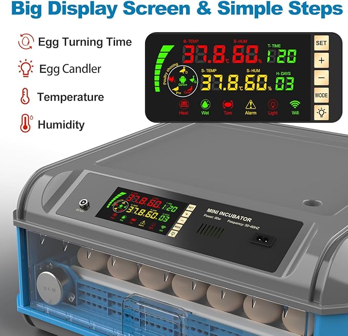 Upgraded Egg Incubator for Hatching Eggs - Image 2