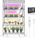 Bstrip Indoor Greenhouse with Grow Light, 5 Tier 47.2"x17.8"x71" Metal Shelf by Bstrip