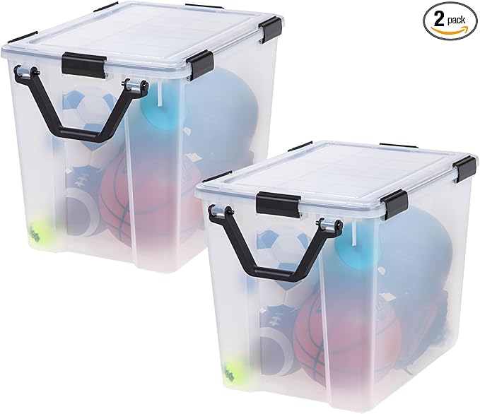IRIS USA WeatherPro 103 Qt Storage Bins by IRISUSA