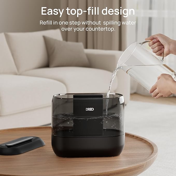 Dreo Humidifiers for Bedroom, 4L Top Fill for Large Room, 36H Runtime, 28 dB - Image 6
