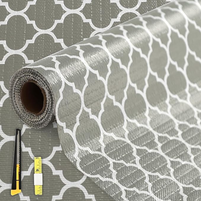 FINNEZ Drawer and Shelf Liner for Kitchen Cabinet Non Adhesive Non Slip 24in x by FINNEZ