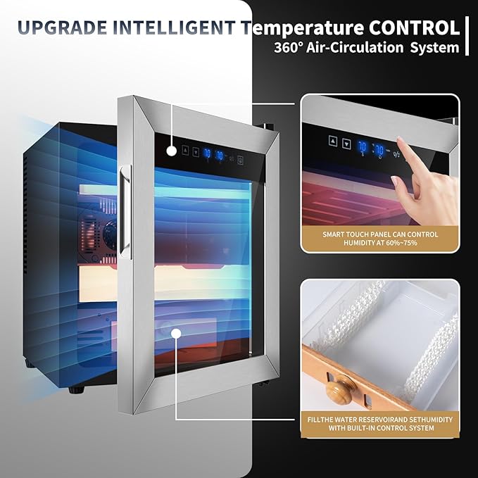 KingChii Upgrade 50L Temperature & Humidity Control Cabinet, Built-in - Image 4