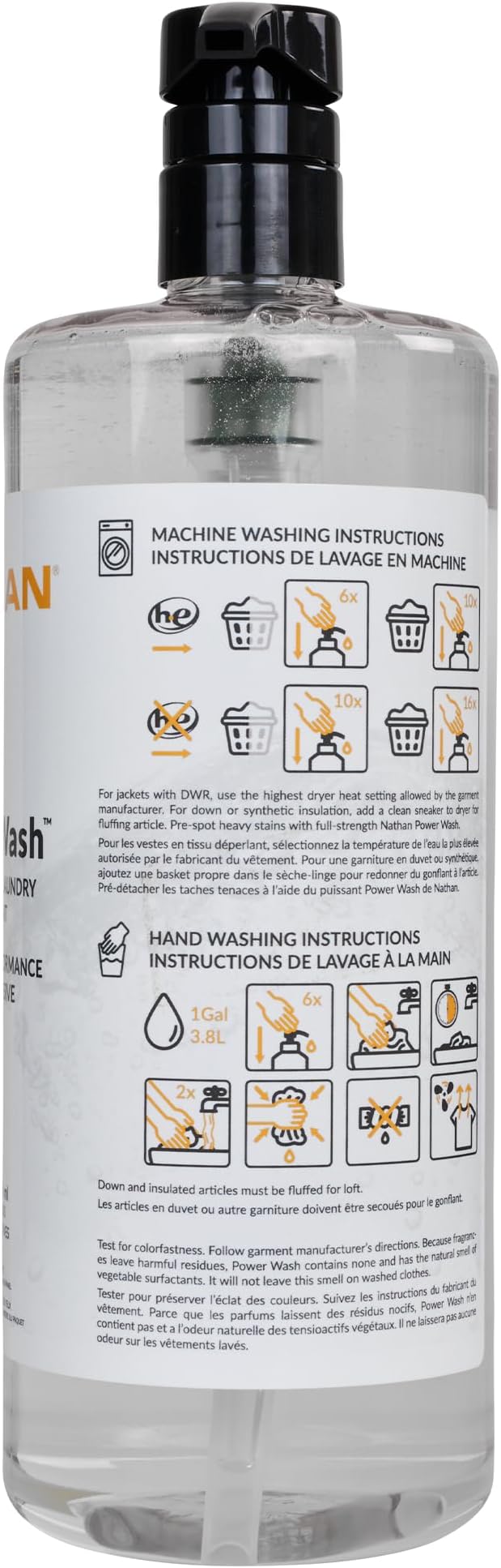 Nathan Power Wash Detergent, Natural Sport Detergent - Image 3