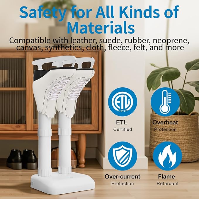 Boot Dryer Shoe Dryer for Work Boots Sneakers and Gloves, No Heat Ultra Low - Image 2