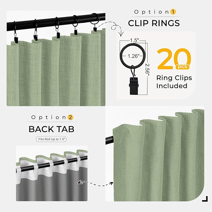 INOVADAY Thermal Sliding Door Curtains 100% Blackout Curtains - Image 4