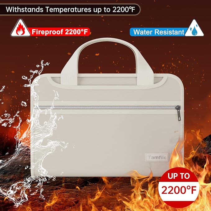 Waterproof Fireproof Accordion File Organizer - Image 2