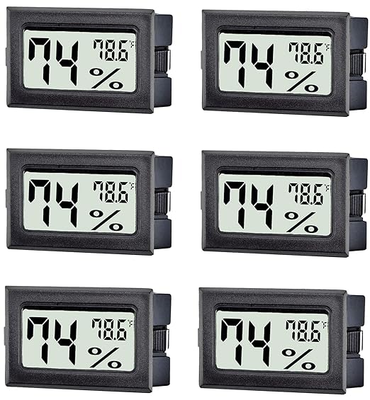 6 Pack Mini Digital Thermometer Hygrometer, Indoor Temperature and Humidity - Image 8
