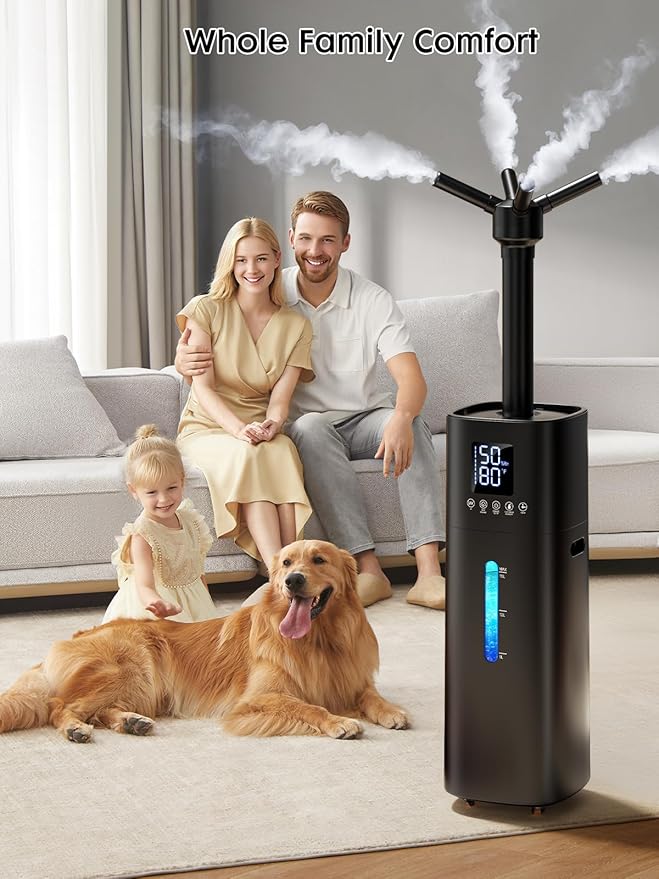 15L/4Gal Humidifier Large Room, 600mL/h Misting, 1200ft² Coverage, Auto - Image 8