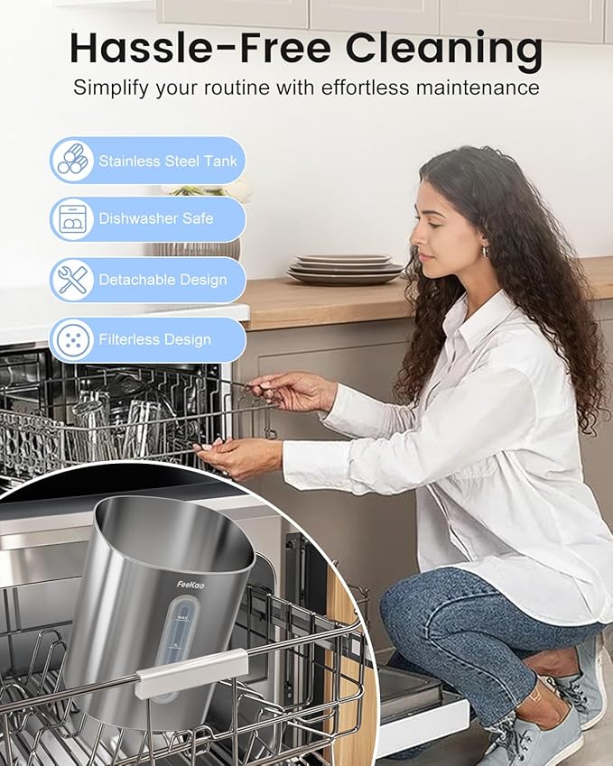 Feekaa Stainless Steel Humidifier, Easy Clean Dishwasher Safe, 4L/1Gal Cool - Image 3