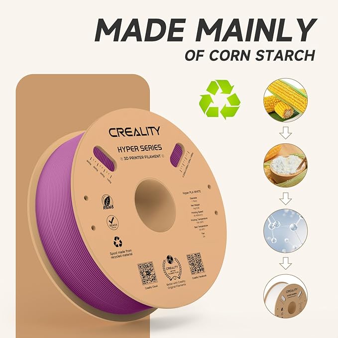 Official Creality Hyper PLA Filament 1.75mm, High Speed PLA 30-600mm/s Rapid 3D - Image 5