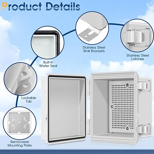 Waterproof Outdoor Project ABS Plastic Junction Box IP67 Weatherproof Dustproof - Image 3