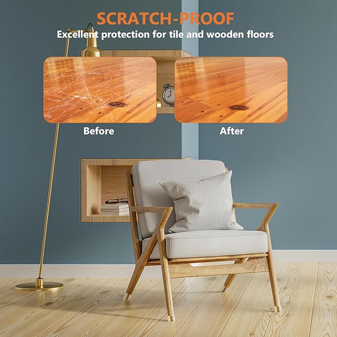 BAIPOK 36Pcs Round Chair Leg Floor Protectors - Image 4
