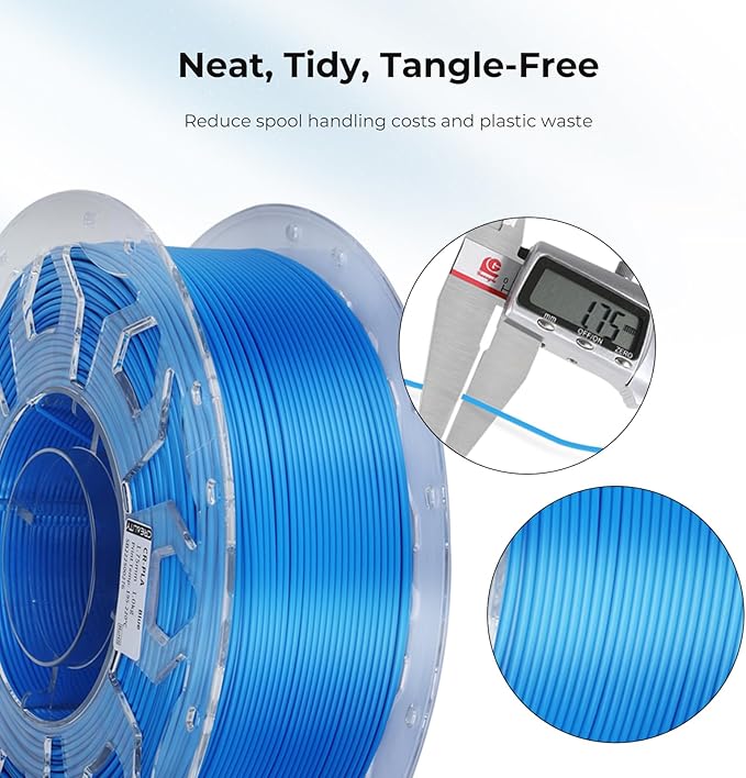 Creality PLA Filament 1.75mm Black, 3D Printer Filament 1kg Spool, High - Image 3