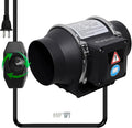 4 Inch Inline Duct Fan for Hydroponic Grow Tent Greenroom 3D Printer Enclosure by Makacces