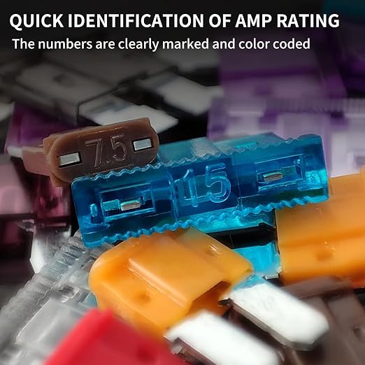 MuHize 240Pcs Upgraded Mini ATM/APM Blade Fuse Assortment Kit - Image 4