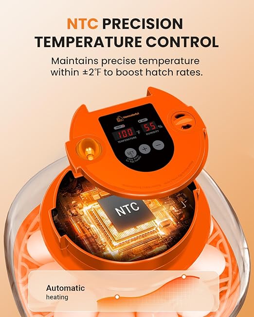 12 Egg Incubator with Automatic Turning & Humidity Control, Fully Automatic - Image 3
