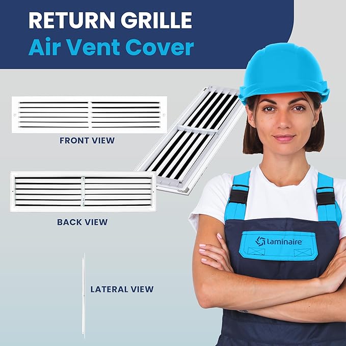 26x6 Inch Air Return Vent Cover Decorative – Premium Aluminum AC Vent Cover - Image 2