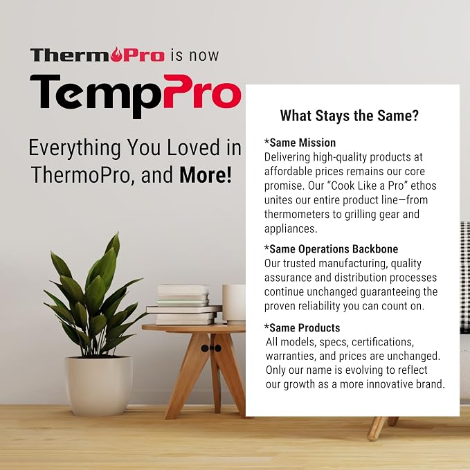 TempPro TP65 Indoor Outdoor Thermometer Digital Wireless Hygrometer Temperature - Image 9