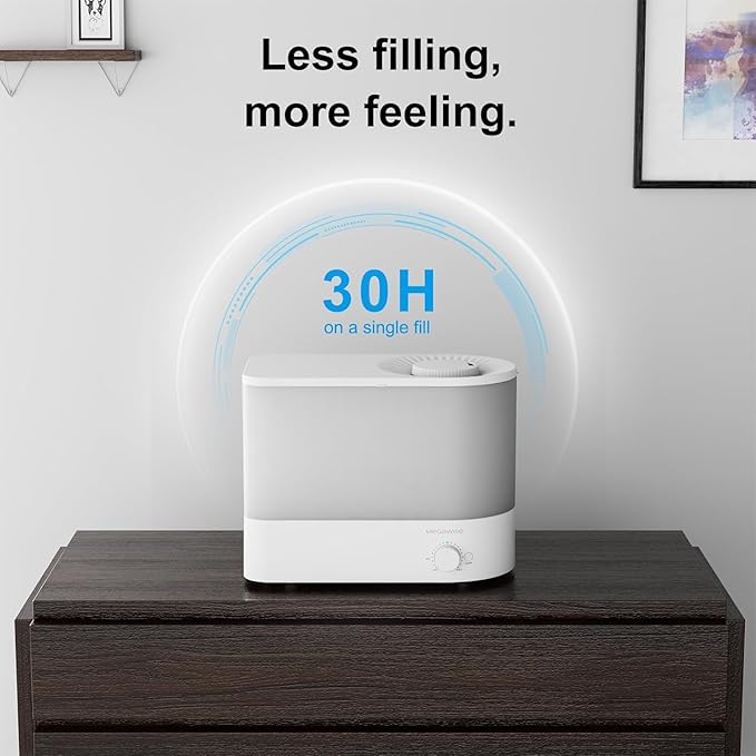 MEGAWISE 2025 Humidifier, 6L Large Capacity, 50H Runtime, Enjoy ultra-quiet - Image 2