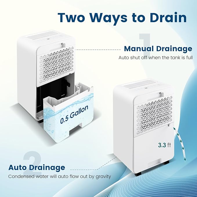 COSTWAY 2500 Sq. Ft Dehumidifier - Image 7