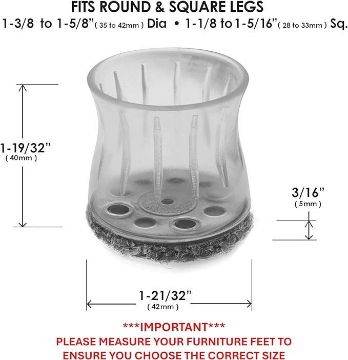 Slipstick GorillaOutdoor Berber Furniture Feet Pads - Image 4