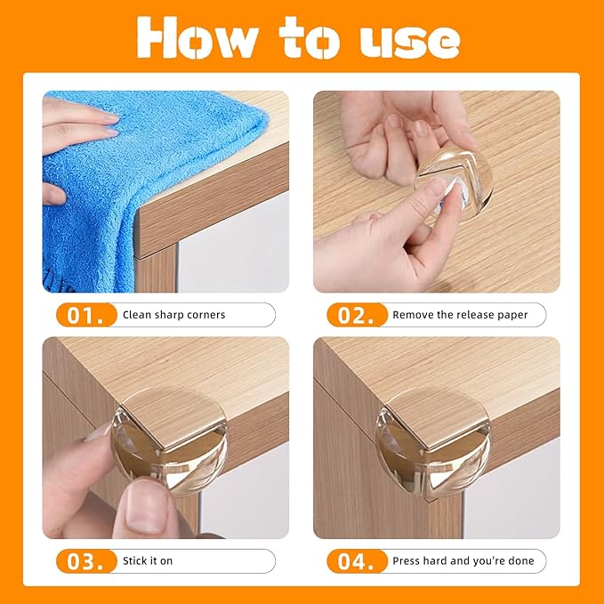 16 Pack Clear Corner Protectors - Image 5
