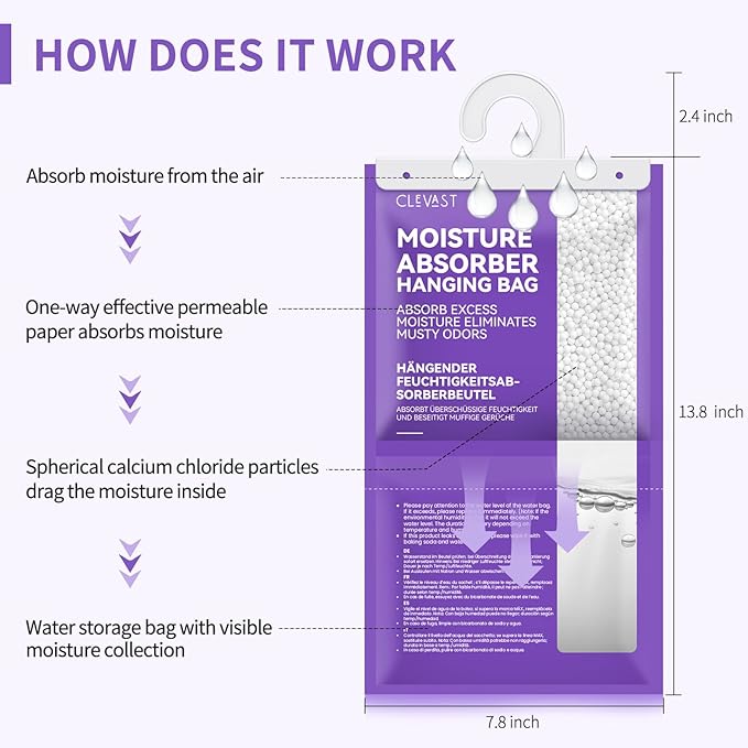 CLEVAST Moisture Absorbers Packets - Image 3