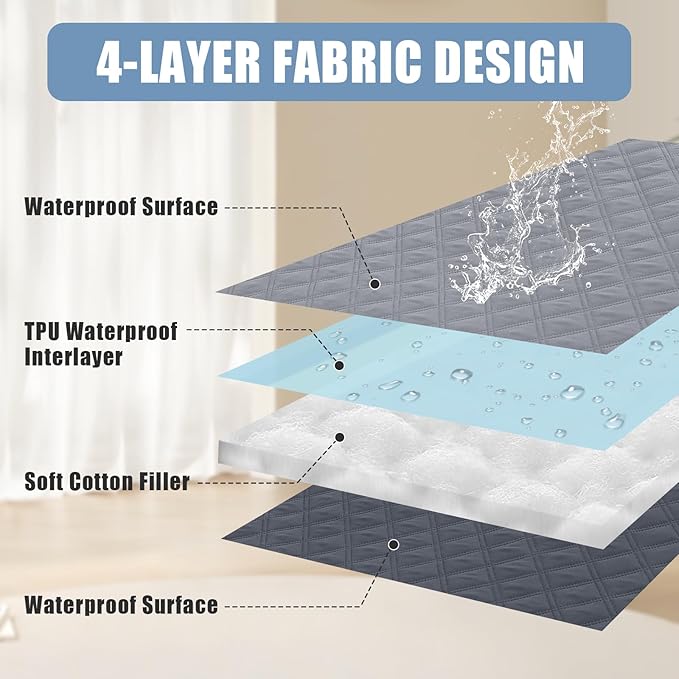 Smiry Waterproof Couch Covers for Dogs Washable, Reversible Pet Couch Covers - Image 3
