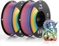 Creality 3D Printer Filament, PLA Plus Filament 1.75mm Rainbow, PLA Pro by Creality