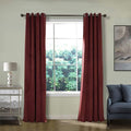 ChadMade Blackout Lined Premium Velvet Curtain Burgundy 100Wx108L Inch by ChadMade