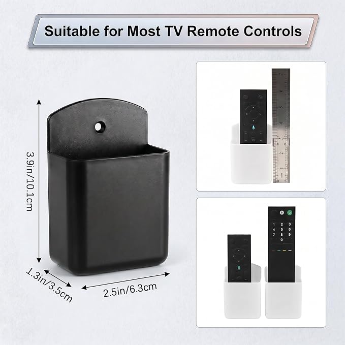 2 PCS Remote Control Holder Wall Mount, TV Remote Control Holder, Self Adhesive - Image 3
