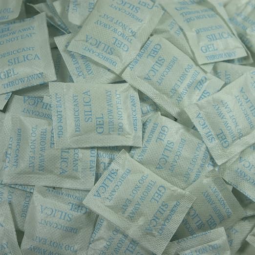 Desiccant Packs 100 Packets 2 Gram Premium Silica Gel Moisture Absorber by Aquapapa