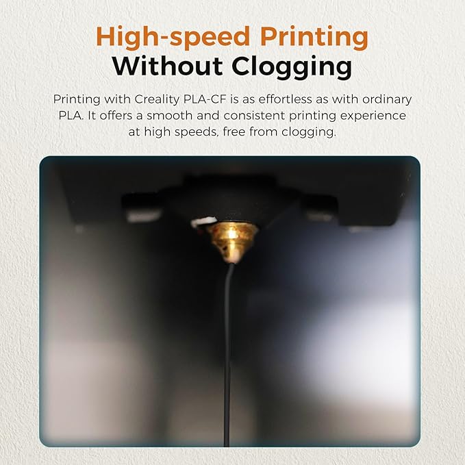 Creality Carbon Fiber Filament PLA 1.75mm, Hyper PLA-CF 3D Printer Filament - Image 6