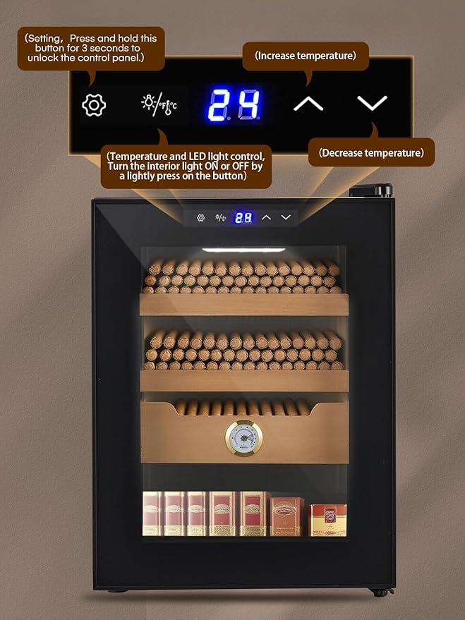 FOHERE Cigar Humidor Electric 33L - Image 3