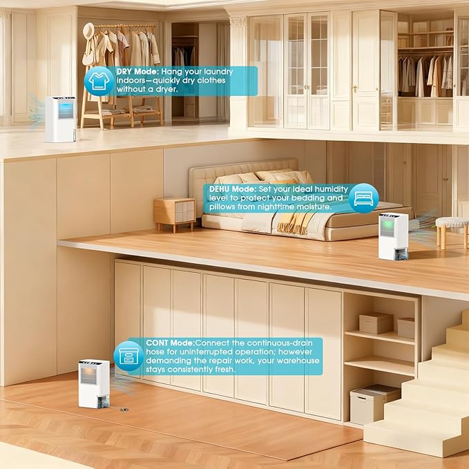Dehumidifiers for Home, 2000 Sq.Ft Small Dehumidifier - Image 7