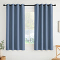 NICETOWN Room Darkening Draperies Curtains Panels, 2 Panels Stone Blue W52 x L63 by NICETOWN