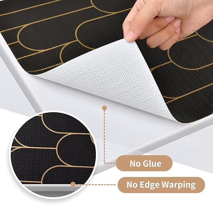 Shelf Liners for Kitchen Cabinets Drawer Liner 23.6in x 30FT Non Adhesive Black - Image 8