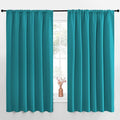 NICETOWN Blackout Curtains for Bedroom, Peacock Blue, 1 Pair, 70 by 63-inch by NICETOWN