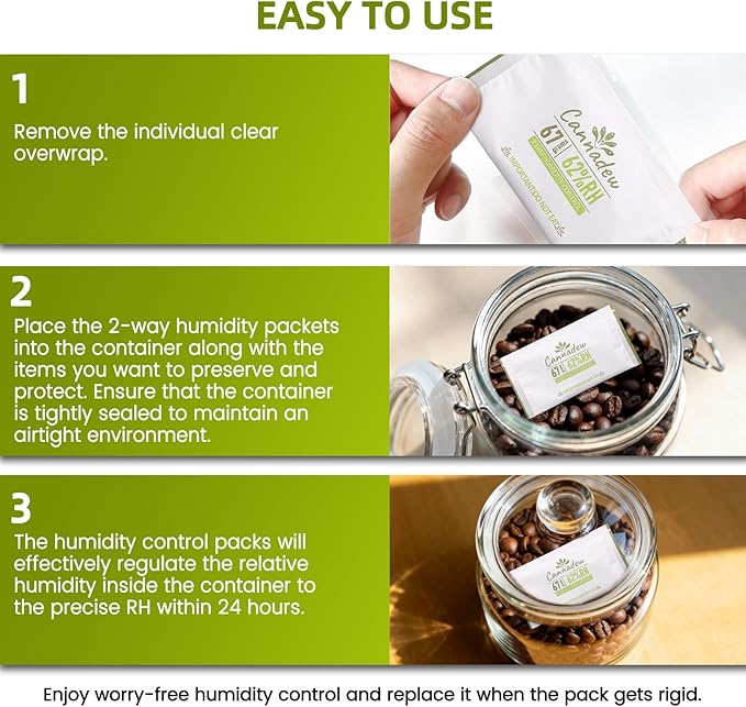 62% Two-Way Humidity Control Packets, 67g – Moisture Absorbers & Hydration - Image 7