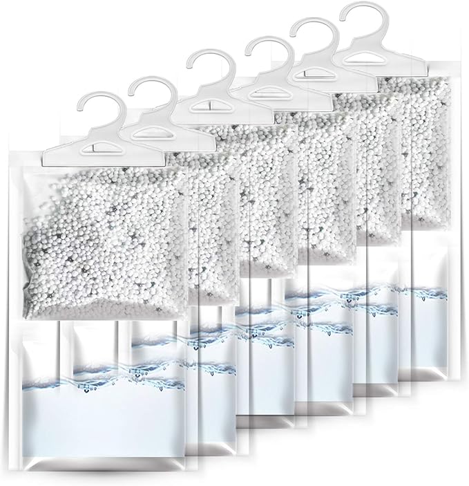 ZSZMFH 6 Pack Moisture Absorber & Max Odor Eliminator Hanging Bag, Charcoal by ZSZMFH