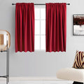 DONREN 45 Inch Chili Red Curtains Blackout Drapes by DONREN