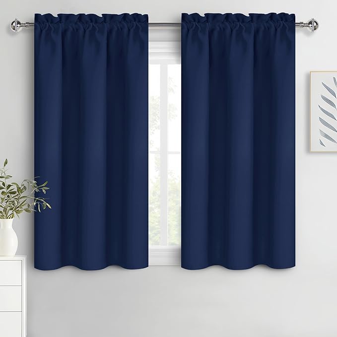 DWCN Navy Blue Blackout Curtains by DWCN