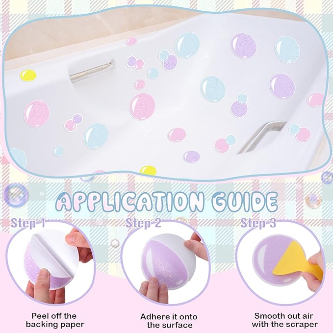 32 Pcs Cute Non Slip Bathtub Stickers - Image 5