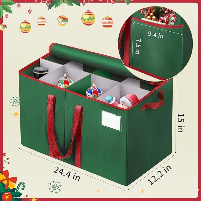 Nutcracker and Figurine Collectibles Storage Box， Large Ornament Storage - Image 2