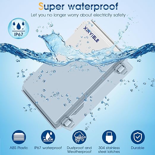 Waterproof Outdoor Project ABS Plastic Junction Box IP67 Weatherproof Dustproof - Image 2