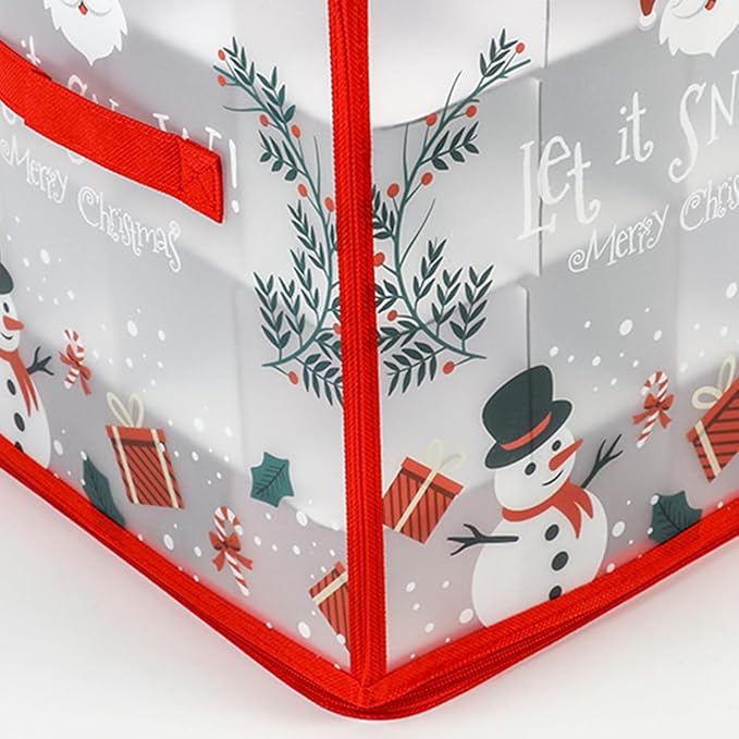 Christmas Ornament Storage Box, Christmas Storage Containers Organizer Bag - Image 8
