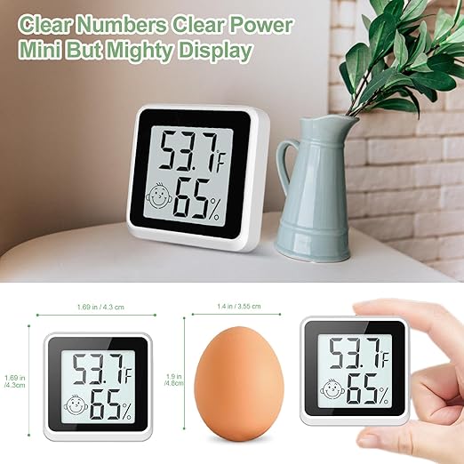 Indoor Humidity Meter Hygrometer 4Pack, Room Thermometer - Image 4
