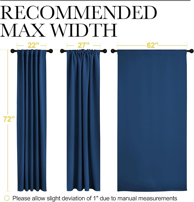 NICETOWN Blackout Curtain Panels Window Draperies - Image 7