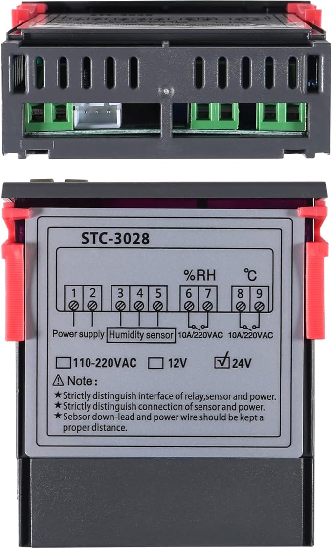 STC-3028 24V Temperature & Humidity Controller - Image 6